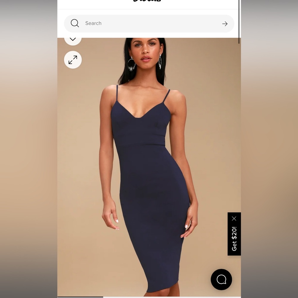 NAVY BLUE LULU’S DRESS